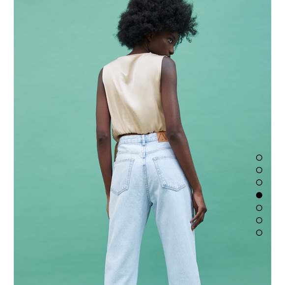 ZARA Satin wrap crop top - Picture 4 of 6